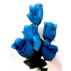 12 Turquoise Roses 2 Stems Silk Bud Roses Centerpiece Flower Wedding Flower Bouquets 